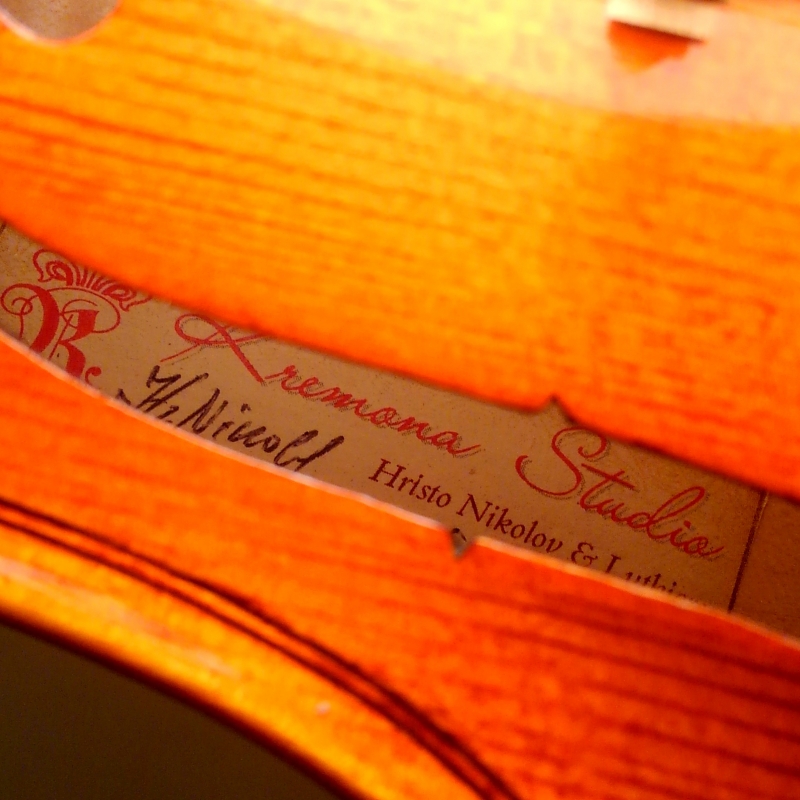【調整品】KREMONA Stradivarius Model バイオリン Violin Antonius Stradivarius Cremonensis Faciebat Anno 1713 1/2