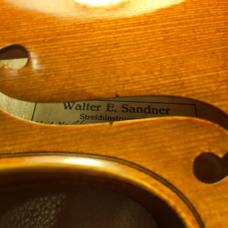 バイオリン】Walter SANDNER＃20 made in Germany | 国際楽器社